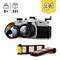 Lego Set for children aged 8 and above. Creative set with 261 pieces to build a camera and other models. 3-in-1 design.