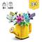 LEGO Building Set for Children Aged 8+: Colourful Flower Bouquet in Yellow Watering Can. Contains 420 Pieces. 3-in-1 Model Option.