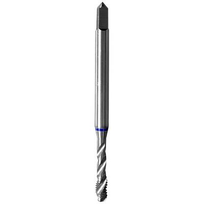 Metal drill bit, cylindrical, with a spiral tip, against a white background. Primarily used for machine drilling.