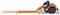 An orange ratchet strap with hooks at both ends, suitable for securely restraining loads during transport.