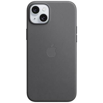 Apple Finewoven Case Back cover Apple iPhone 15 Plus Black Inductive charging, Shockproof