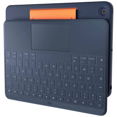 Logitech Rugged Combo 3 Touch Tablet PC keyboard Compatible with (tablet PC brand): Apple iPad (7th Gen), iPad (8th Gen)