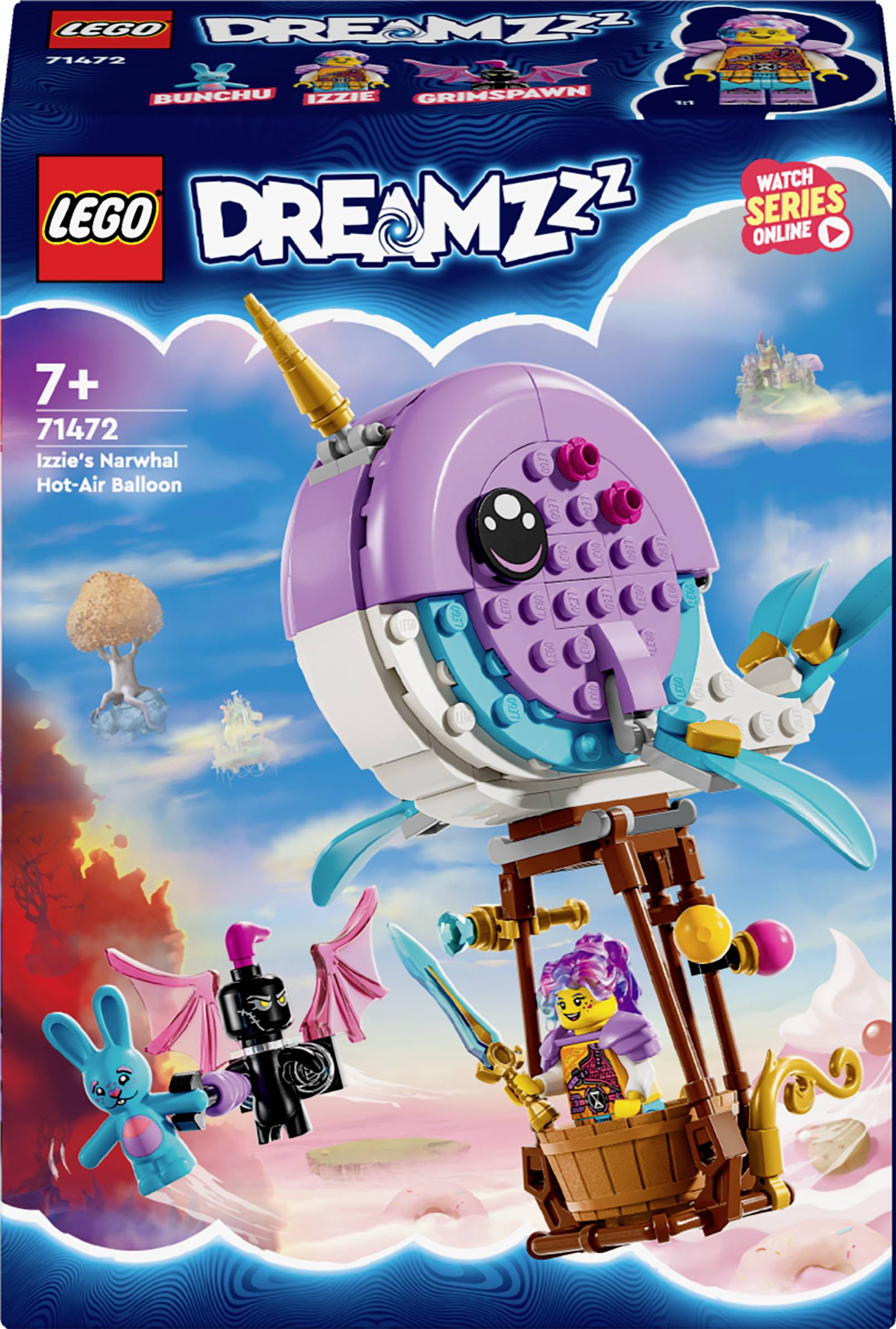 71472 LEGO® DREAMZZZ Izzies Narwal hot air balloon
