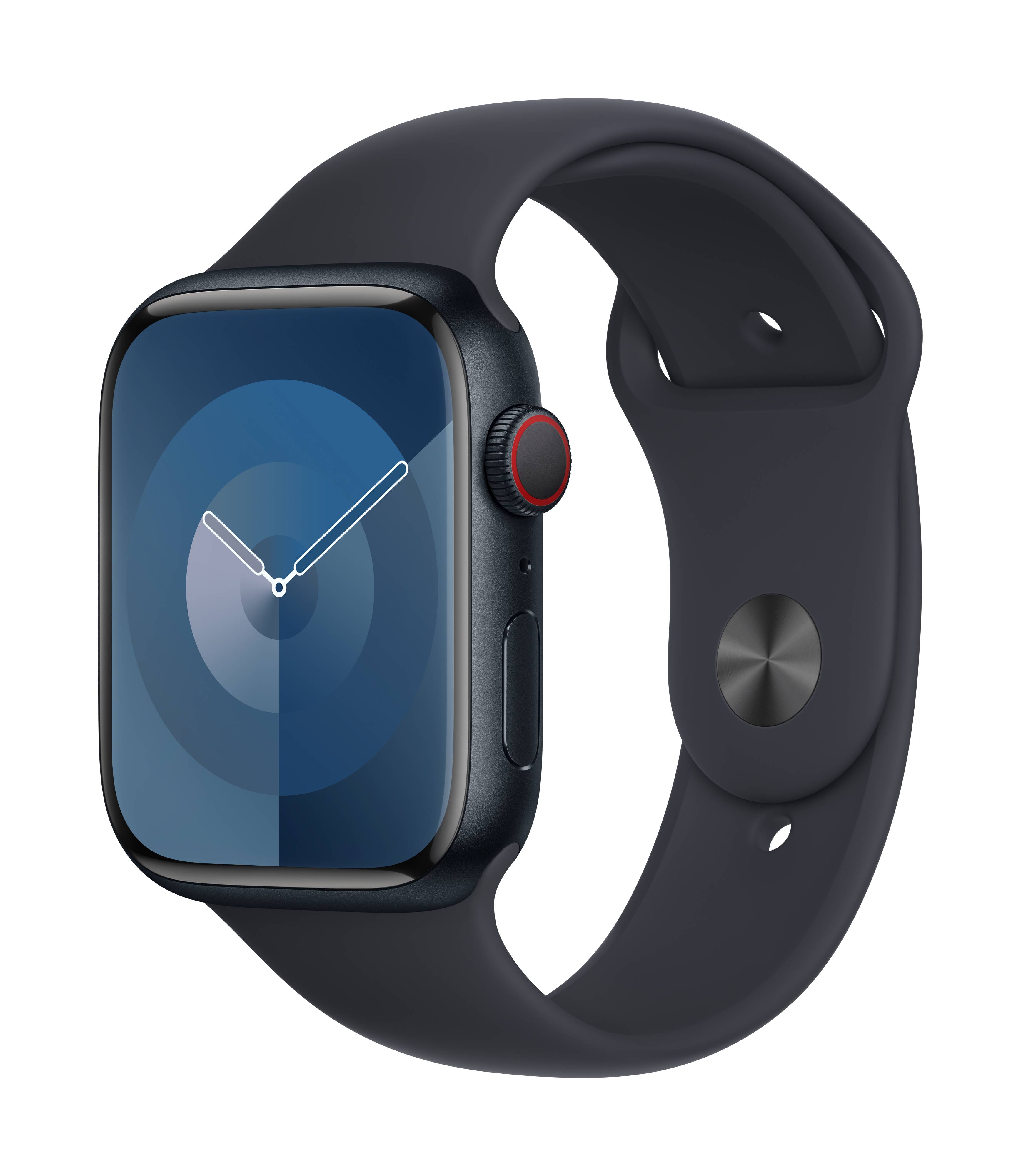 Apple Watch Series 9 GPS + Cellular 45 mm Aluminium Sports strap Midnight S/M-1