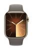 Apple Watch Series 9 GPS + Cellular 45 mm Stainless steel Sports strap Clay M/L