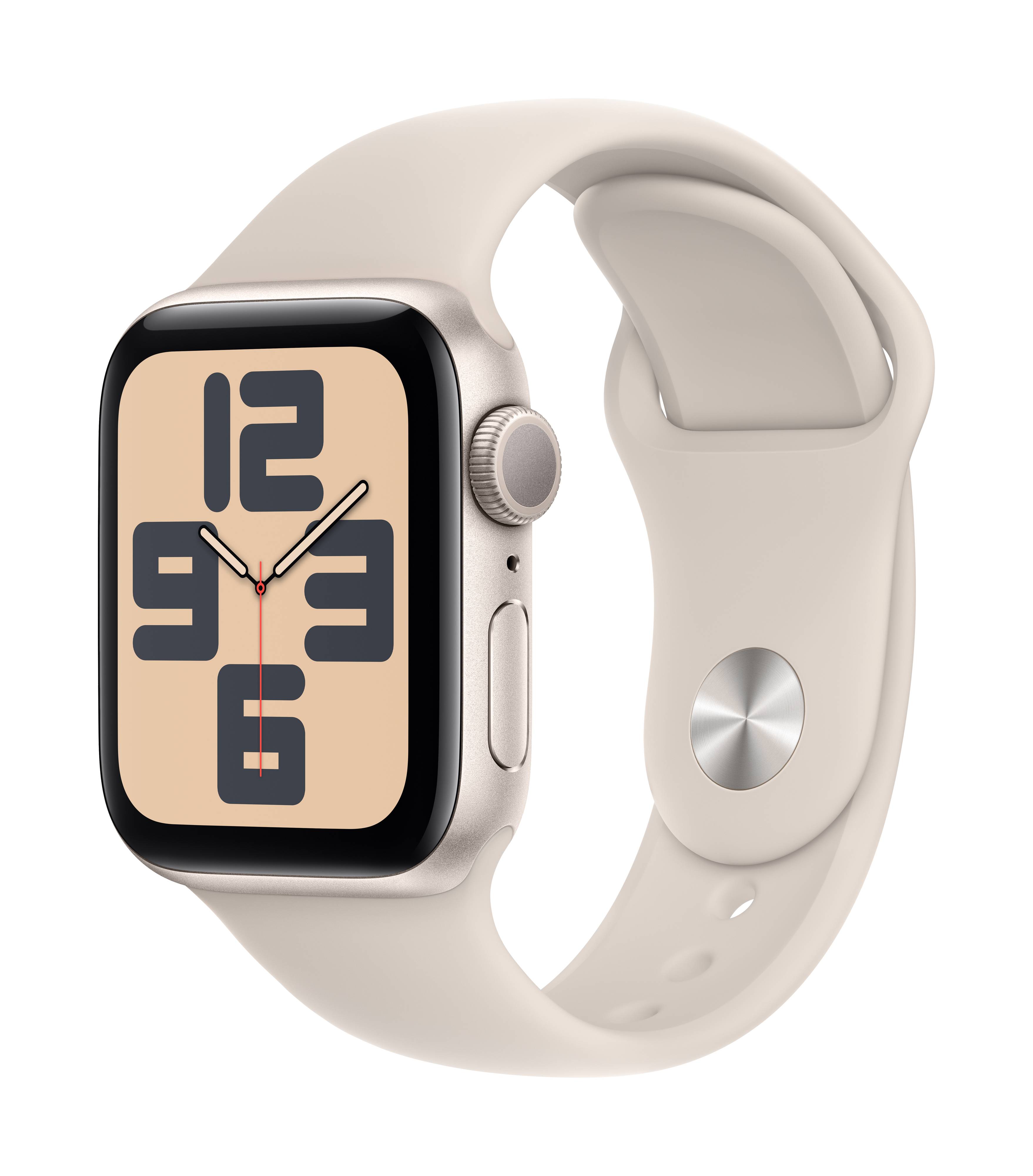 Apple Watch SE (2023) GPS 40 mm Aluminium Sports strap Starlight S/M-1