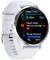 A smartwatch displays 'Heart Rate: 68', 'Sleep: 7h 40m', and 'Body Battery: 80'. White strap with a silver casing.