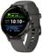 Smartwatch with round display, showing time 10:10, date 'Saturday, 1st', notifications, Body Battery level 82, 'Moderate'.