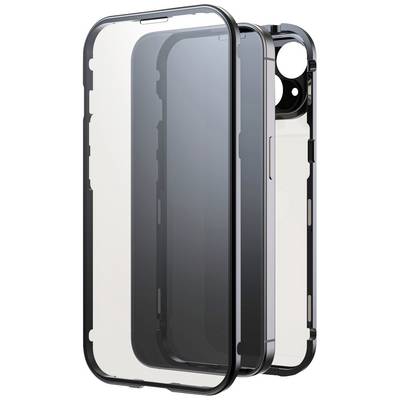 A transparent phone case shown in three parts: front, back, and surround. It provides protection for a mobile phone.