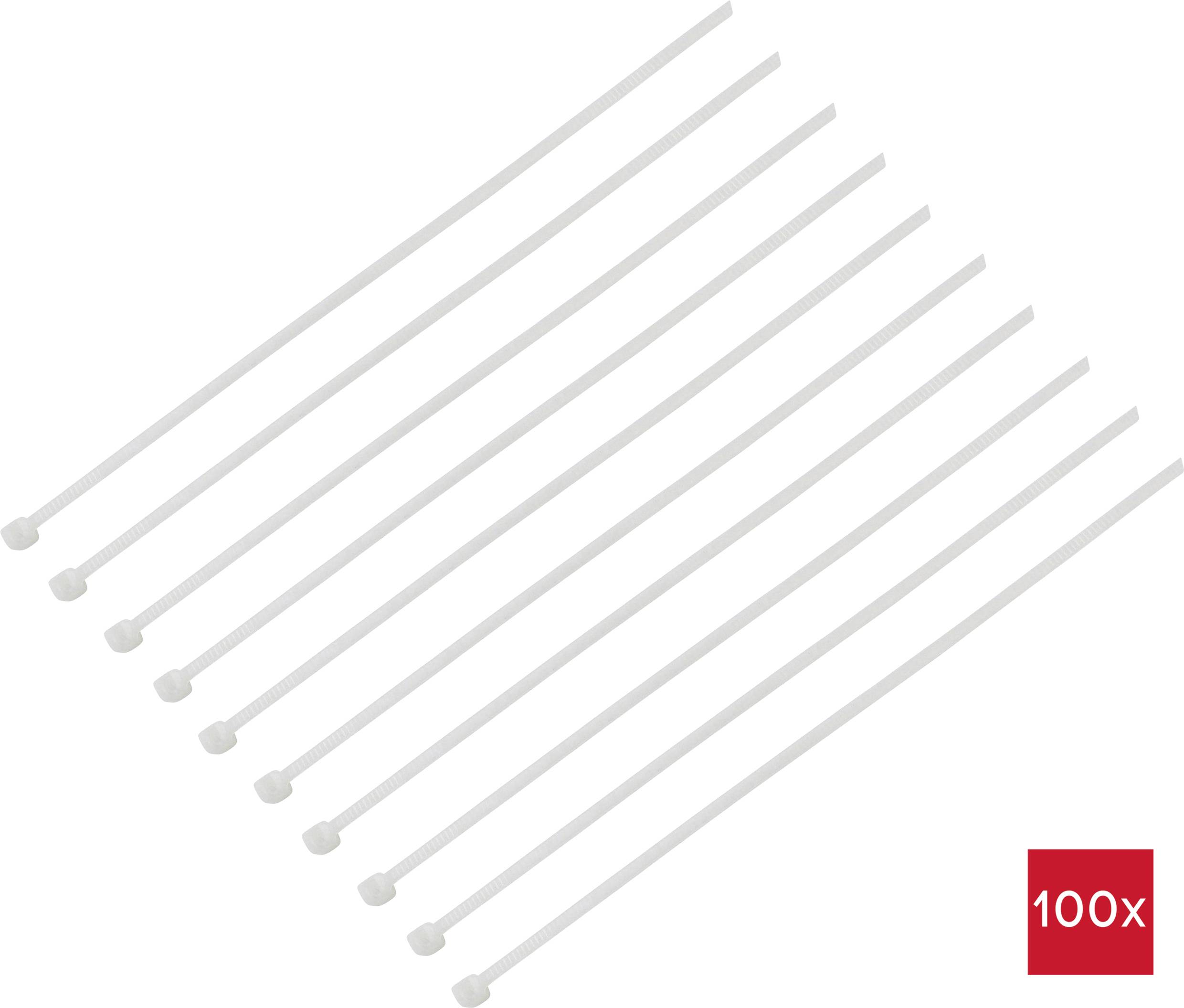 TRU COMPONENTS TC-BT-610-4.8-N Cable tie 610 mm 4.8 mm Ecru Chemical-resistant 100 pc(s)