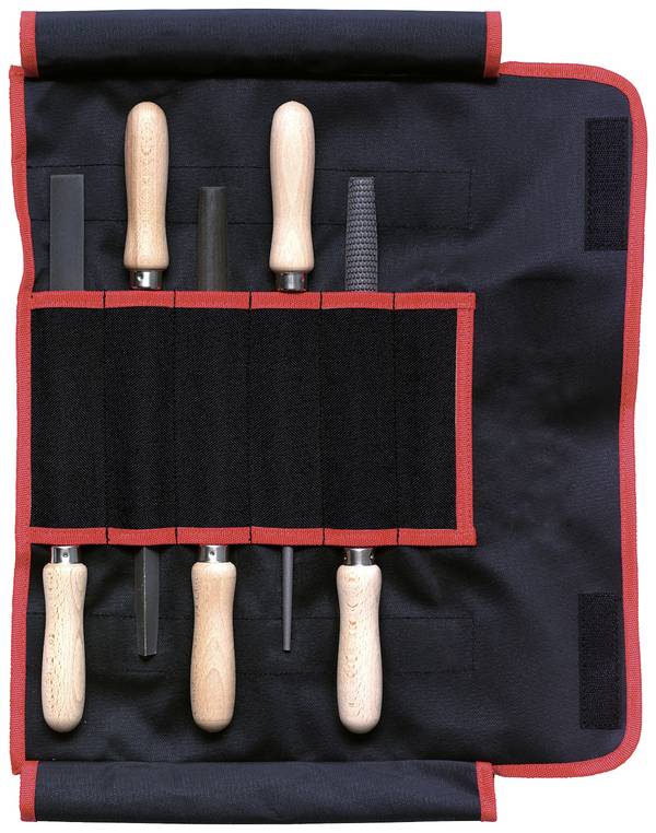 Dick 13092020H File/rasp set, chuck 2, 5-piece, various shapes  Length 200 mm 1 Set