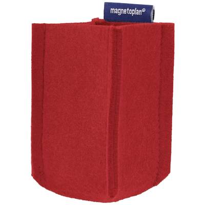 Magnetoplan Magnetic pen holder magnetoTray SMALL (W x H x D) 60 x 100 x 60 mm Red 1227606