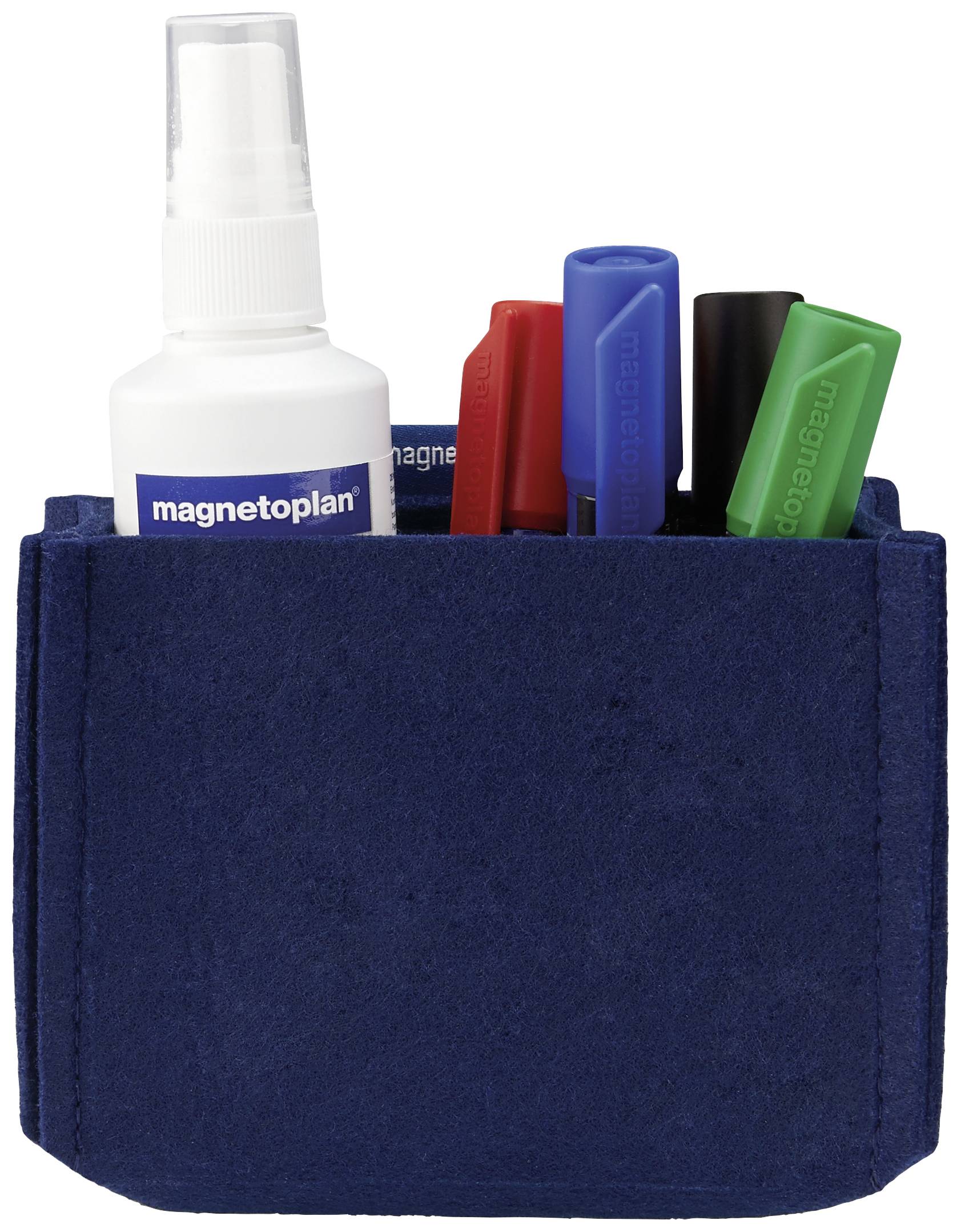 magnetoplan Magnetic pen holder magnetoTray MEDIUM (W x H x D) 130 x 100 x 60 mm Blue 1227714
