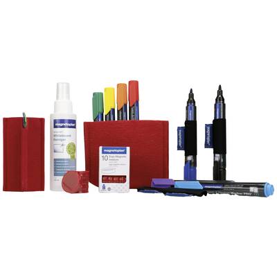 Magnetoplan Whiteboard accessory set Essential Set  Red  