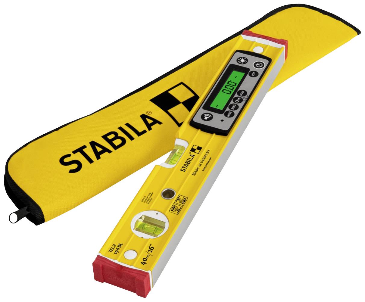 Stabila TECH 196 DL 19830 Digital level incl. anti-slip pad, incl. bag 40 cm 0.5 mm/m