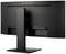 'ViewSonic monitor from behind, showing stand and connections, simple black design. No screen content visible.'