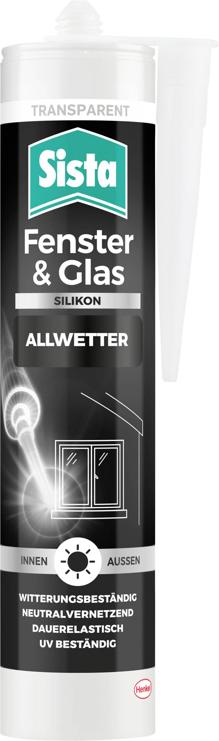 Sista Fenster & Glas Silicone Factory colour Transparent SHFT3 280 ml