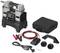 'Electric compressor with accessories and carry case, suitable for inflating tyres or sports equipment.'