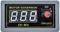 Electronic engine control unit with digital display '8.8.8', rotary knob for speed setting, and on/off switch.
