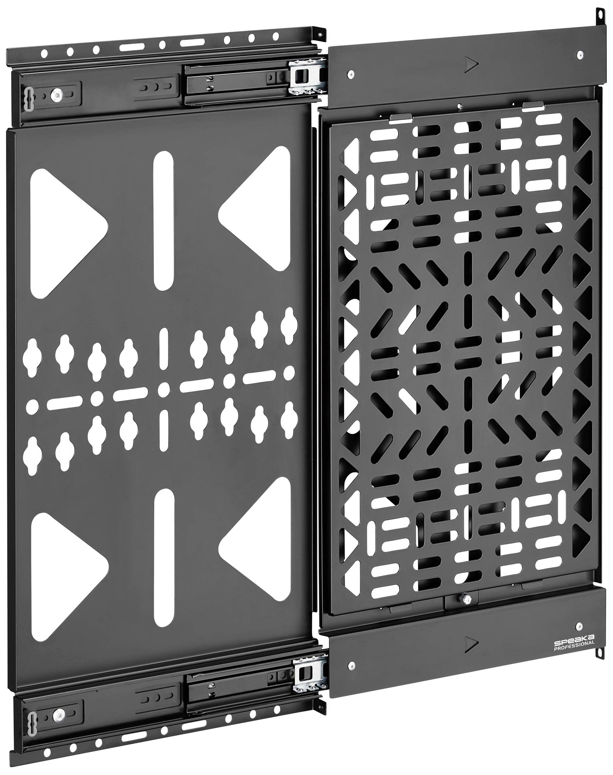 SpeaKa Professional AV device wall mount in drawer Compatible with (series): Universal Matt black
