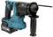 A blue battery-powered drill hammer with an ergonomic handle and hammer drill function, suitable for construction site or DIY work.