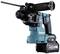 'Makita Cordless Hammer Drill XGT 40V max, cordless tool, blue-black, with robust handle and interchangeable battery, for heavy-duty drilling work.'