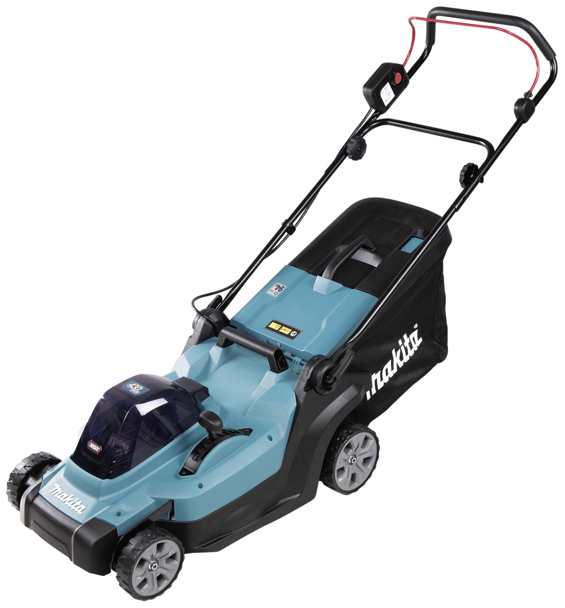 Makita LM004GZ Rechargeable battery Cordless lawn mover w/o battery, w/o charger 740 W 40 V Cutting width (max.) 43 cm Suitable for 830 m²