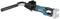Electric screwdriver with blue handle, black cutting head and silver grip. The brand is Makita. Battery compartment visible on the right.