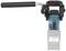 Electric power tool with a blue casing and black handle, presumably a grinding or polishing machine for surface treatment.