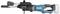 Long-necked angle drill with blue casing and black handle, suitable for hard-to-reach areas, brand name printed on surface.