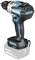 A blue and black Makita cordless drill driver with a brushless motor, suitable for various DIY tasks.