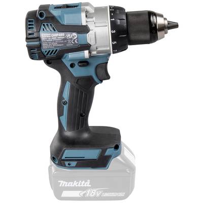 Cordless drill with 18V lithium-ion battery, blue-black, Suitable for drilling and screwing in wood and metal. Model name on casing.