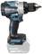 Cordless drill with 18V lithium-ion battery, blue-black, Suitable for drilling and screwing in wood and metal. Model name on casing.
