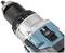 Cordless drill in close-up, focused on the torque adjustment dial and chuck head.