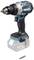 Cordless drill in blue and black with silver accents. It features a brushless motor and an adjustable torque range.