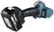 Battery-powered angle grinder by Makita, model with 18V lithium-ion battery. Suitable for cutting and grinding materials.