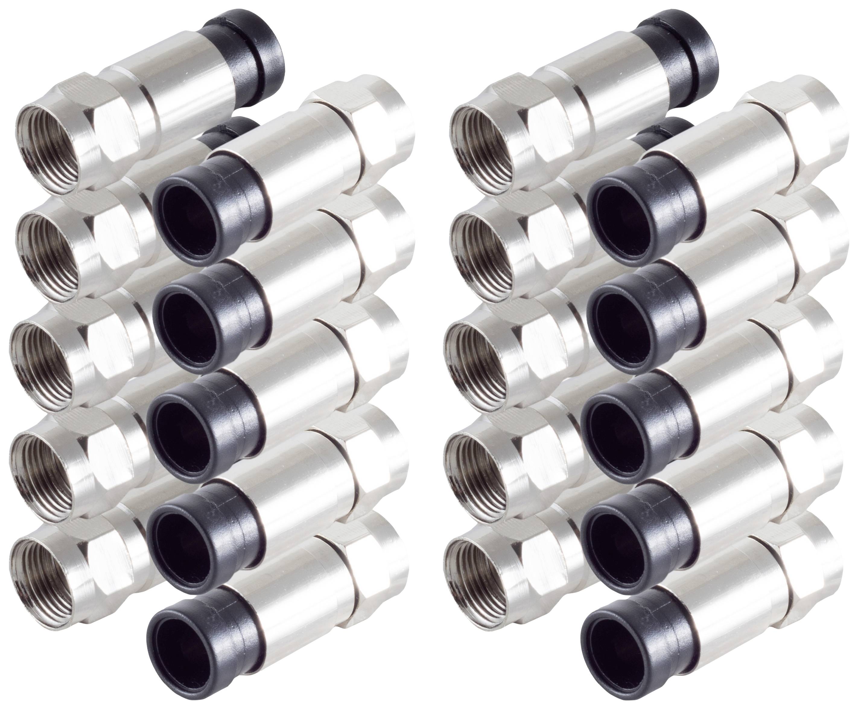 Shiverpeaks BS15-300314 F connector Compression Connections: F plug Cable diameter: 7 mm 10 pc(s)