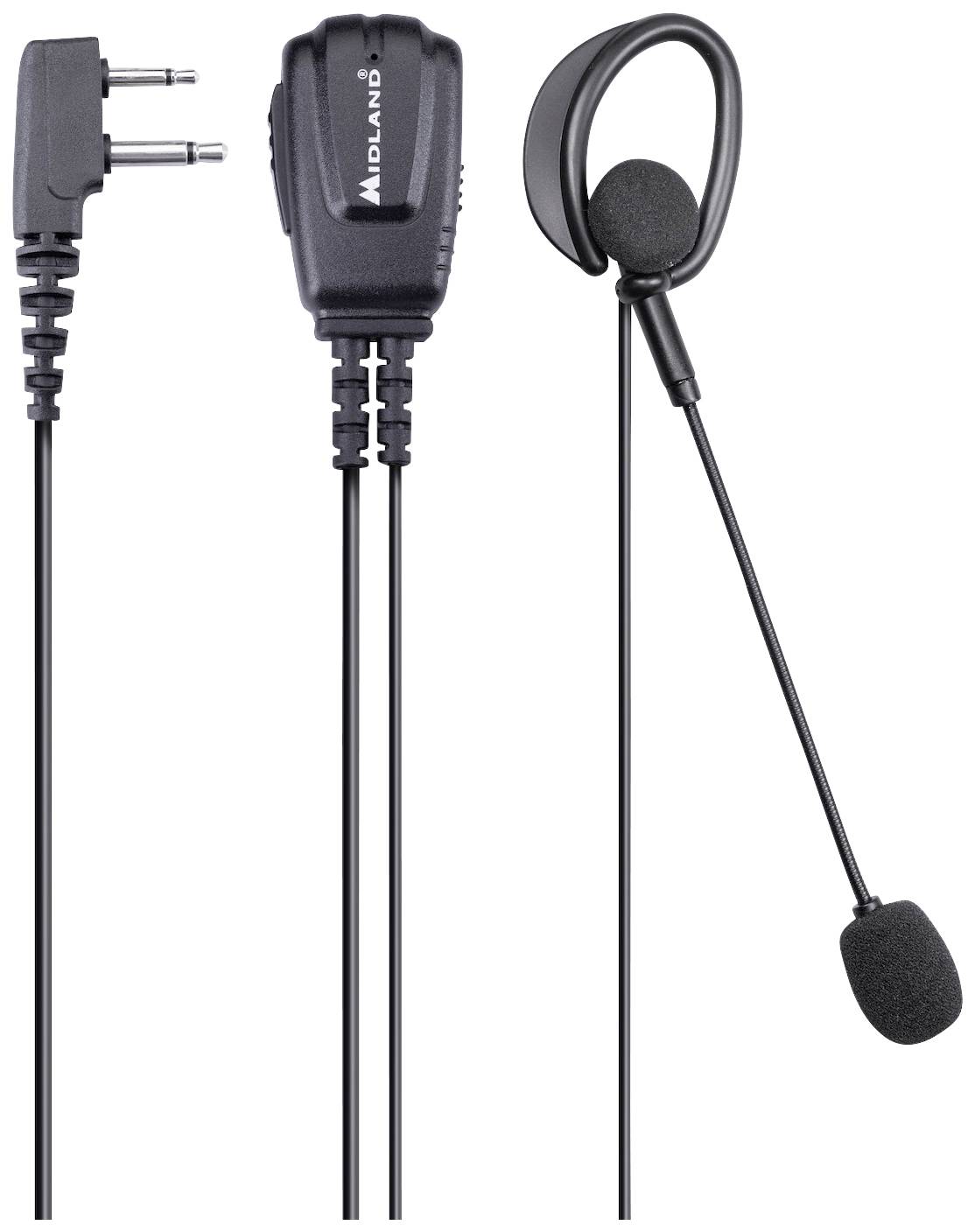 Midland Heatset MA 30-L Kopfhoerer und Mikr.Duo Klinke C1526