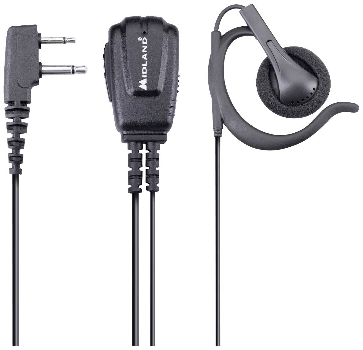 Midland Heatset Mikrofon MA 24-L Pro mit Ohrhoerer C1525