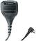 A black handheld microphone with cable and plug from the Albrecht brand.