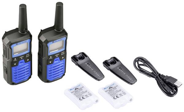 Midland XT50 Pro Paar Blau C1464 LPD/PMR handheld transceiver 2-piece set