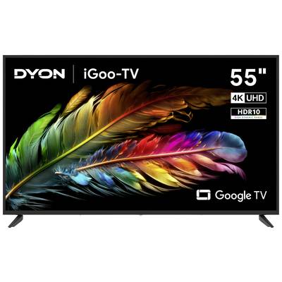 Dyon iGoo-TV 55U LED TV 139 cm 55 inch EEC F (A - G) UHD, Smart TV, DVB-C, DVB-S2, DVB-T2, CI+, Wi-Fi Black