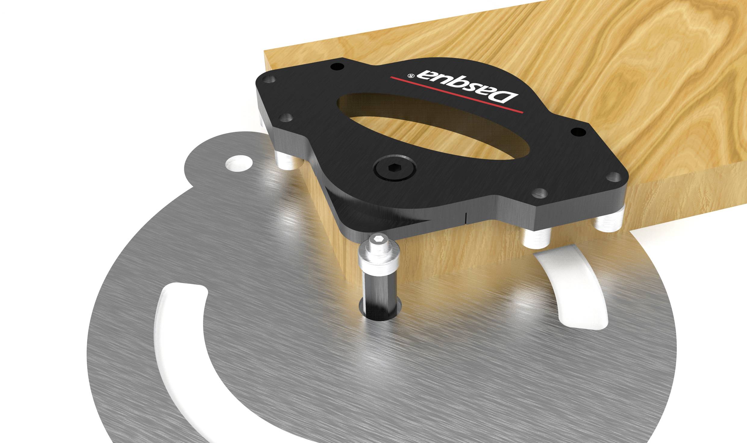Tools on wood for precise machining. It shows a rotational cutting situation, important for woodworkers.<br><br>Translation to British English:<br>Tools on wood for precise machining. It depicts a rotational cutting scenario, crucial for woodcraft professionals.