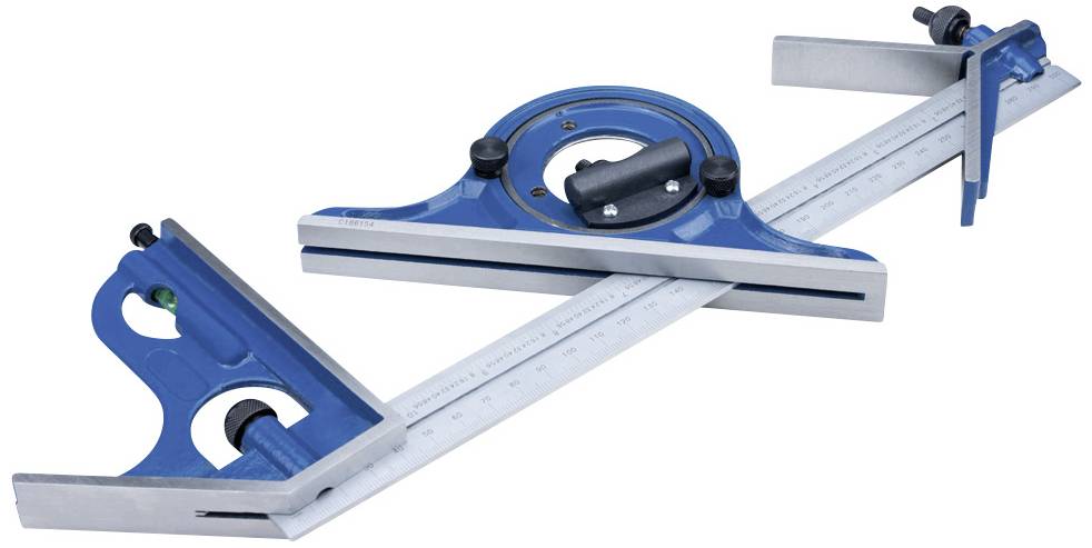 Dasqua 1012-2010 Combination square set Product size (length): 352 mm 4-piece