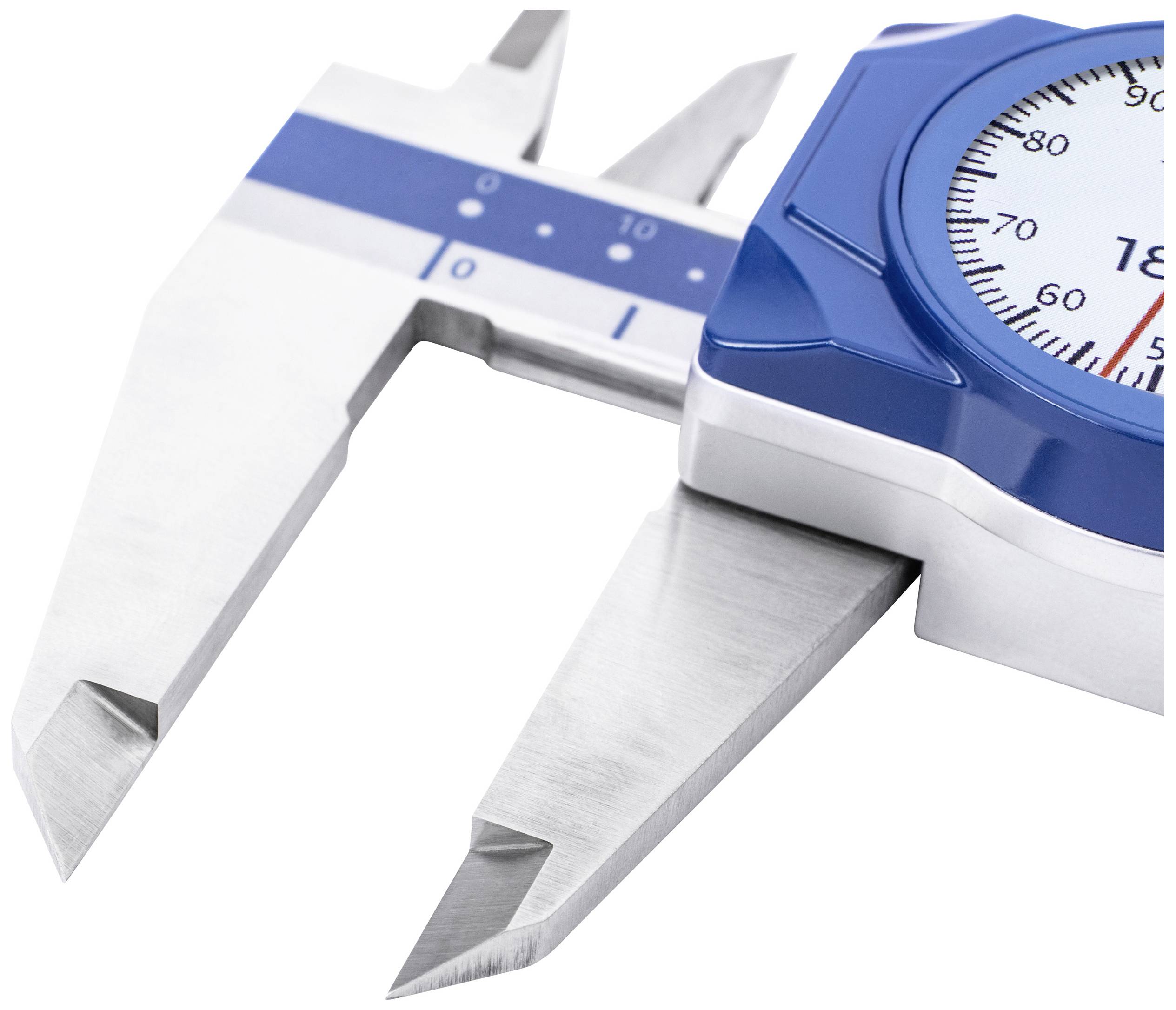 A vernier calliper is measuring a workpiece. The dial shows precise measurements, crucial for accurate measurements in engineering.