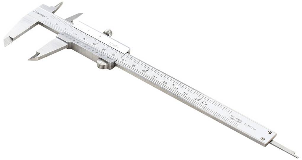 Dasqua 1120-3120 Monoblock vernier caliper, DIN862 200 mm Stainless steel