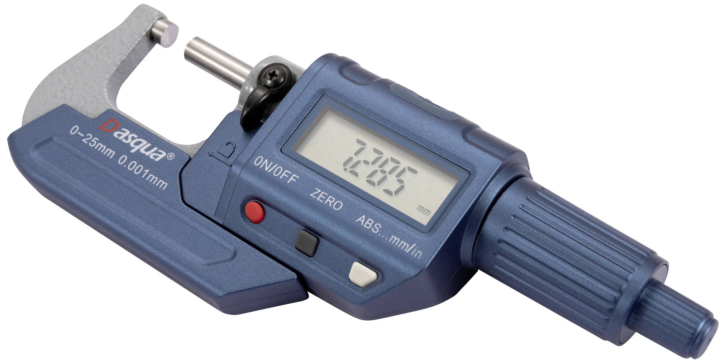 Dasqua 4230-2005 Digital outside micrometer + LCD 0 - 25 mm Reading: 0.001 mm