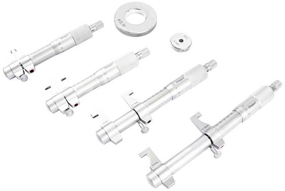 Dasqua 4911-8125 Inside micrometer set  Range: 5 - 100 mm Reading: 0.01 mm