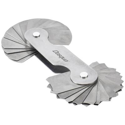 Dasqua 1351-0015 Radius Gauge Metric 15.5 - 25 mm