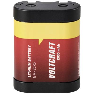 VOLTCRAFT Camera battery 2CR5 Lithium 1500 mAh 6 V 1 pc(s)
